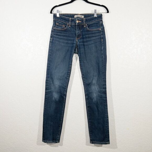 J Brand Ink Blue Curvy Fit Pencil Leg‎ Skinny Jeans Size 27 - Picture 1 of 8